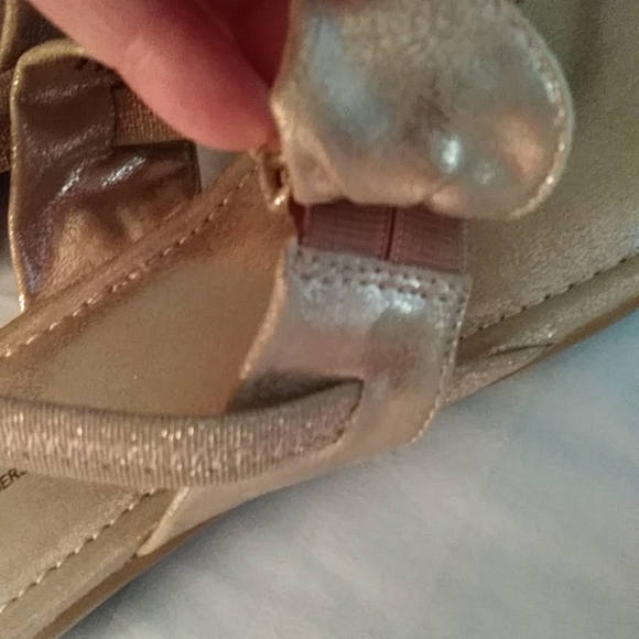 Kim Rogers Amy Slingback Thong Metallic Sandals 8M - Picture 14 of 16